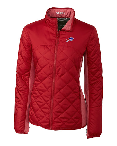 Buffalo Bills womens quilted jacket in red