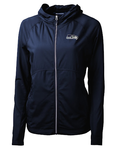 Seattle Seahawks womens zip up jacket in navy