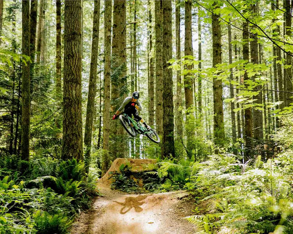 Person Biking on Black Rock Mountain