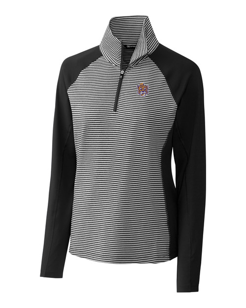 LSU Tigers College Vault Cutter & Buck Forge Tonal Stripe Stretch Half Zip Womens Top&wid_1600&hei_2000&fmt_jpeg&qlt_100_0&op_sharpen_0&resMode_norm&op_usm_0.5_1.0_0__40692
