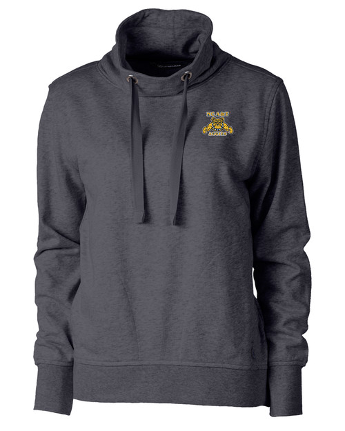 North Carolina A&T Aggies Cutter & Buck Saturday Cotton Blend 91վs Funnel Neck Sweatshirt