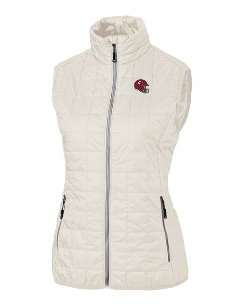 Kansas City Chiefs NFL Helmet Cutter & Buck Rainier PrimaLoft® Womens Eco Insulated Full Zip Puffer Vest