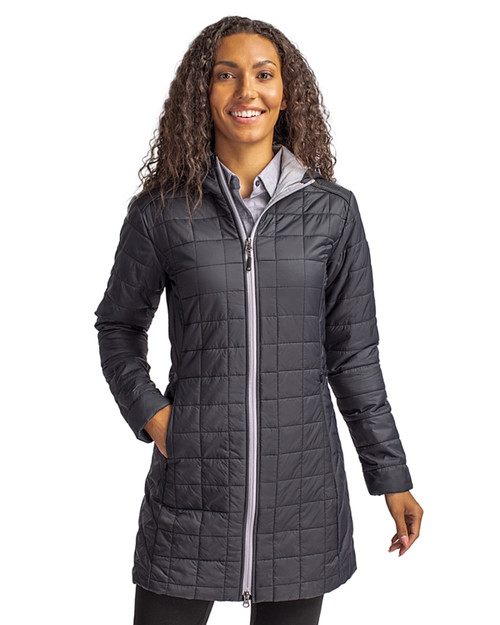woman wearing long jacket