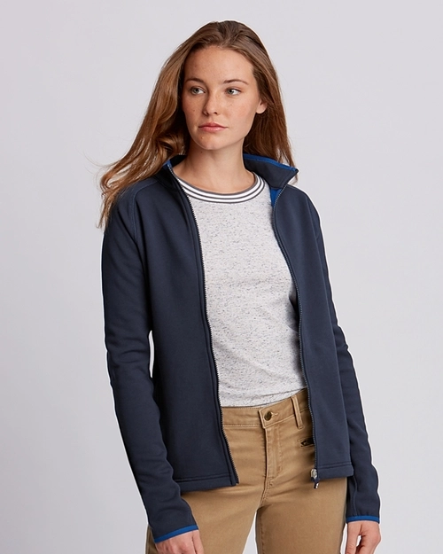 Woman Wearing Cutter & Buck Windblock Jacket