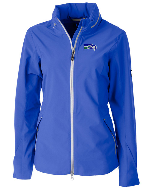 Seattle Seahawks Historic Cutter & Buck Vapor Water Repellent Stretch 91վs Full Zip Rain Jacket