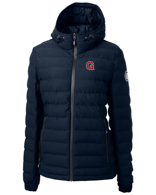 Gonzaga Bulldogs College Vault Cutter & Buck Mission Ridge Repreve® Eco Insulated Womens Puffer Jacket