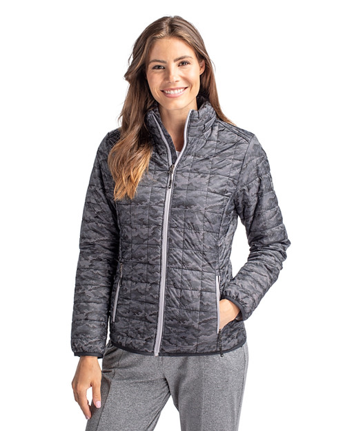 woman wearing puffer jacket
