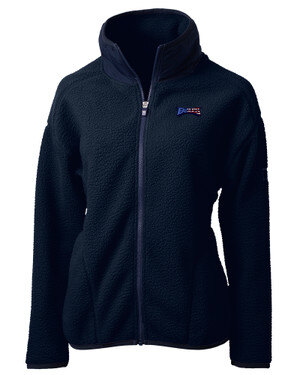 Philadelphia Eagles Americana Cutter & Buck Cascade Eco Fleece 91վs Full Zip Jacket in Navy