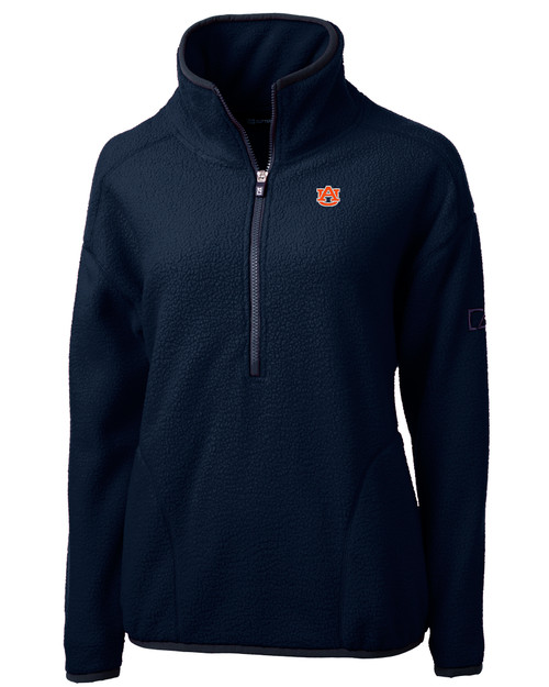 Auburn Tigers Cutter & Buck Cascade Eco Sherpa Womens Fleece Pullover Jacket