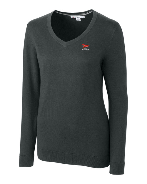 2023 U.S. Open Cutter & Buck Lakemont Tri-Blend Womens V-Neck Pullover Sweater
