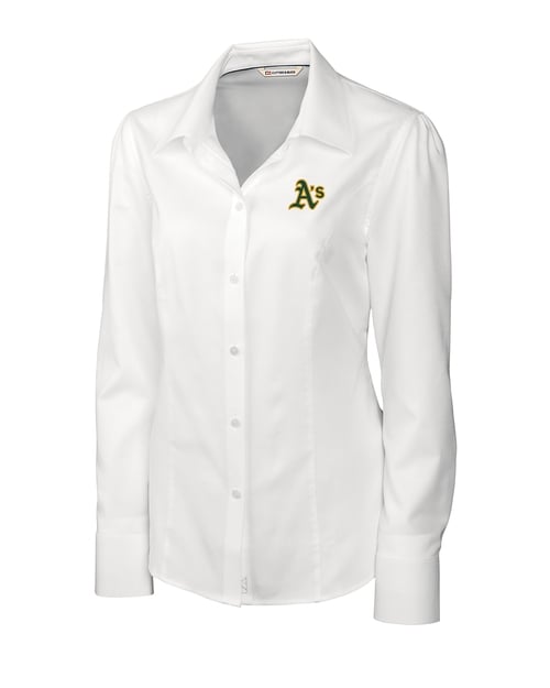 91վ's Cutter and Buck Oakland Athletics Dress Shirt