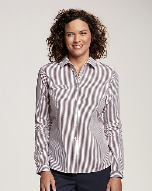 Cutter & Buck Womens Epic Easy Care Mini Bengal Shirt
