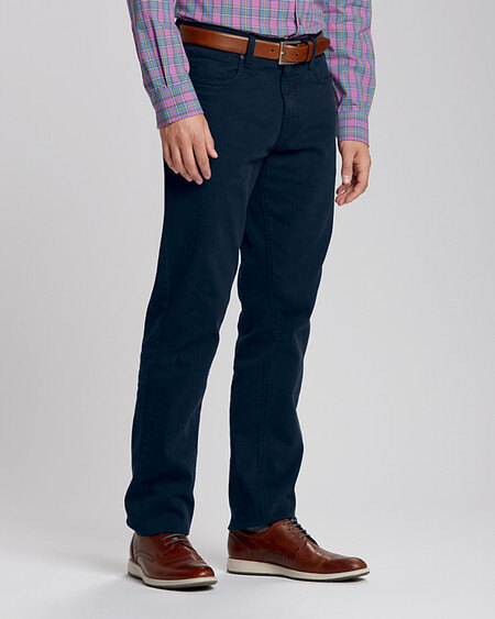 Man wearing Cutter & Buck Big & Tall Voyager 5 Pocket