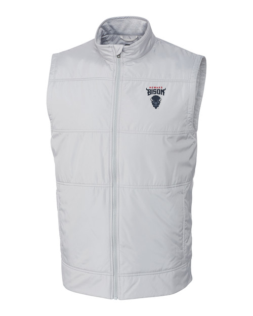 Howard Bison Cutter & Buck Stealth Hybrid Quilted Mens Windbreaker Vest