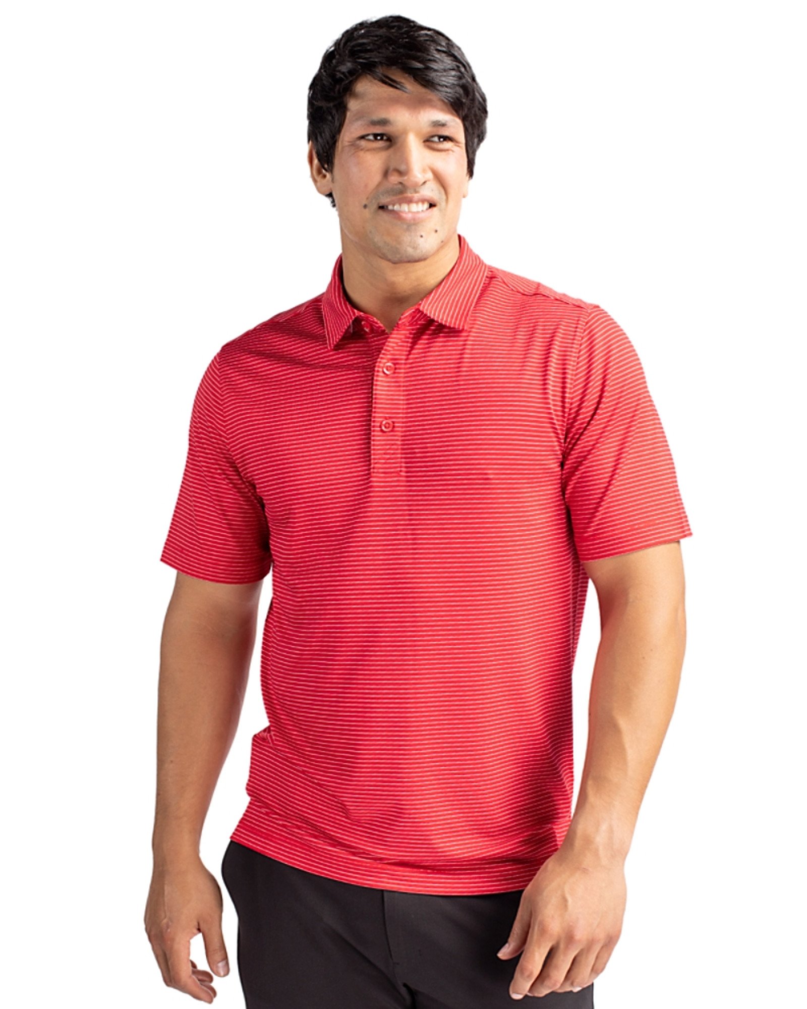 Cutter & Buck Forge Pencil Stripe Stretch Men's Polo