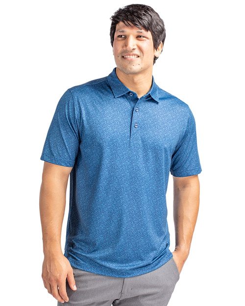 Cutter & Buck Pike Micro Floral Print Stretch Men's Polo 