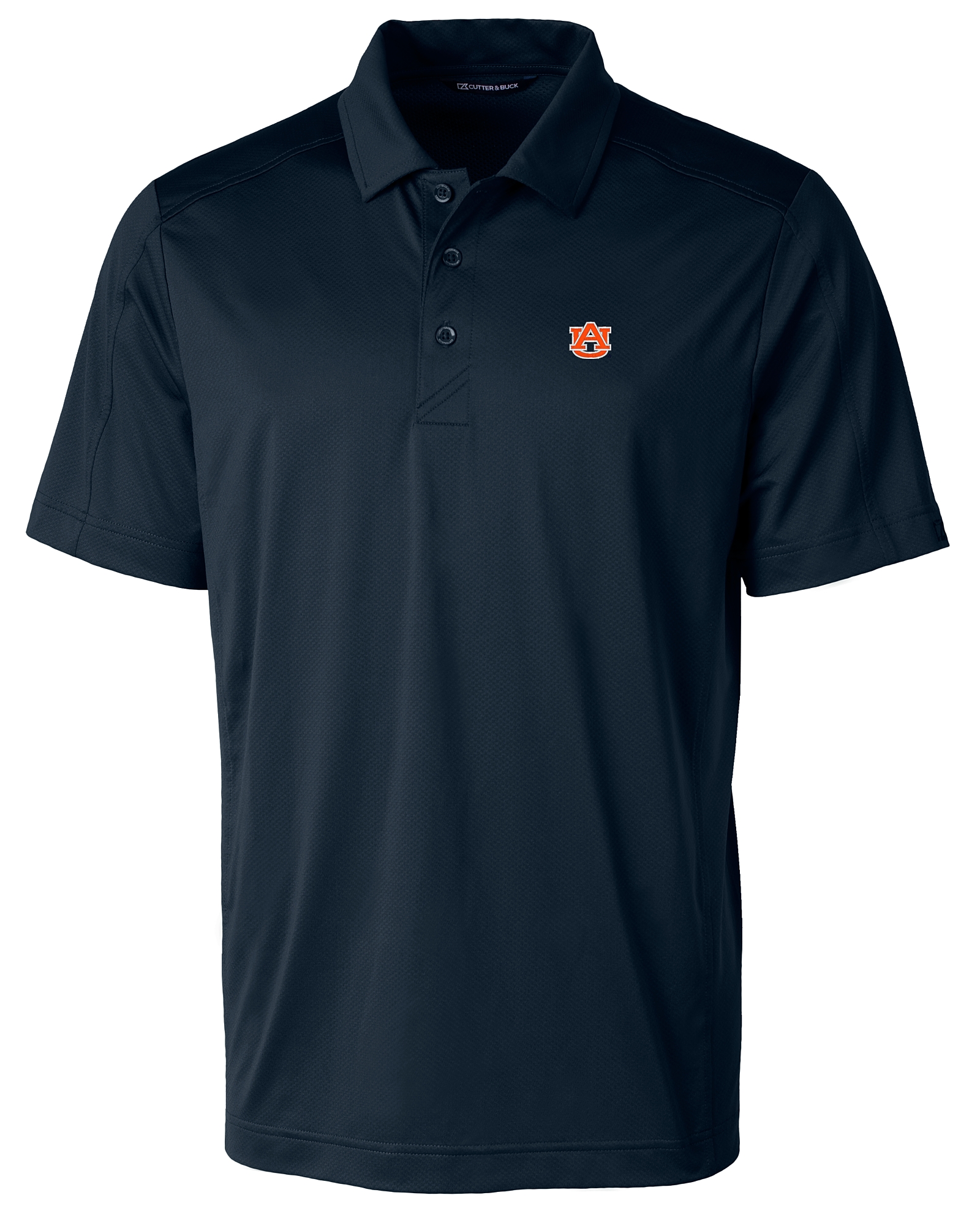 Auburn Tigers Cutter & Buck Prospect Textured Stretch Mens Short Sleeve Polo