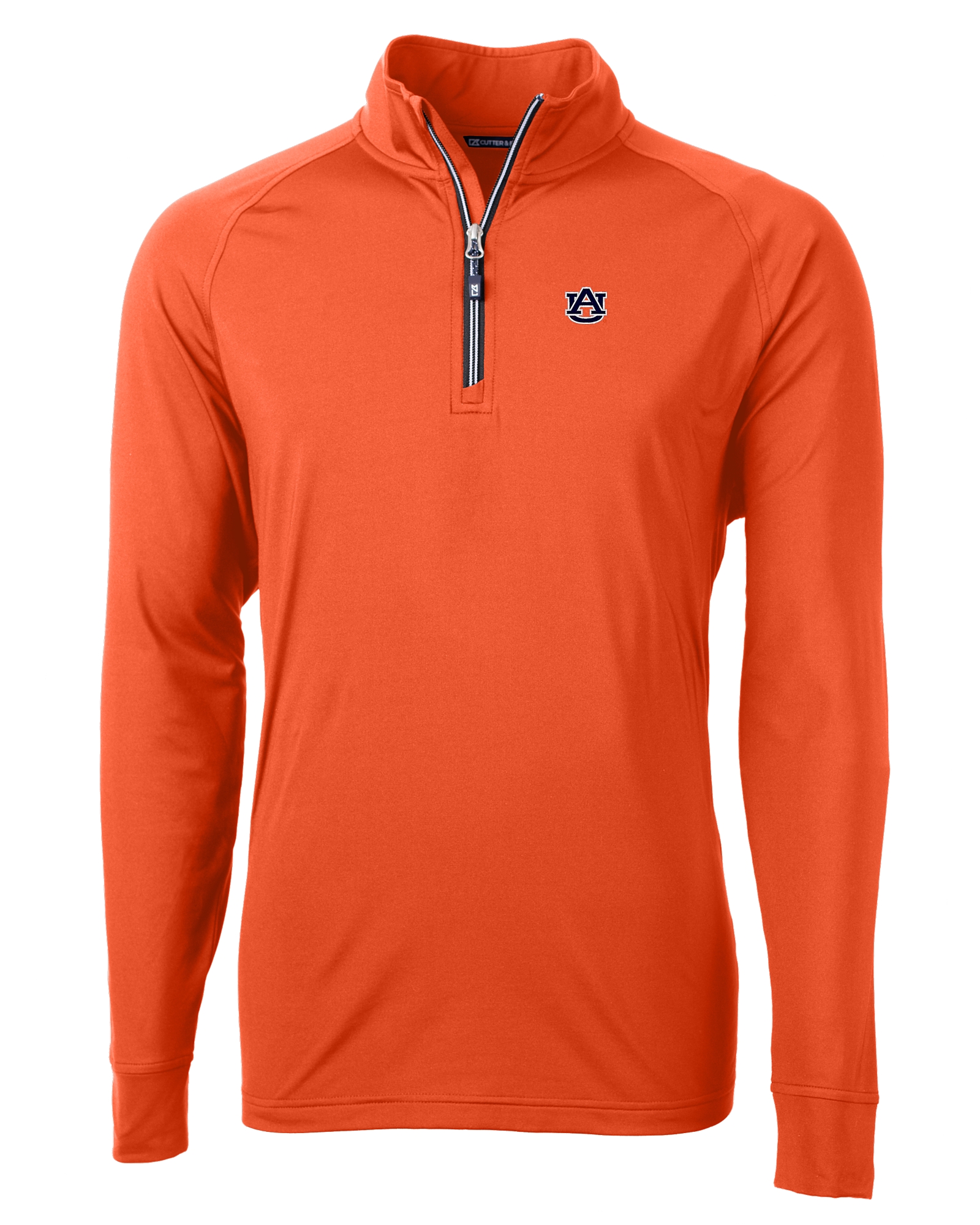 Auburn Tigers Cutter & Buck Adapt Eco Knit Stretch Recycled Mens Quarter Zip Pullover