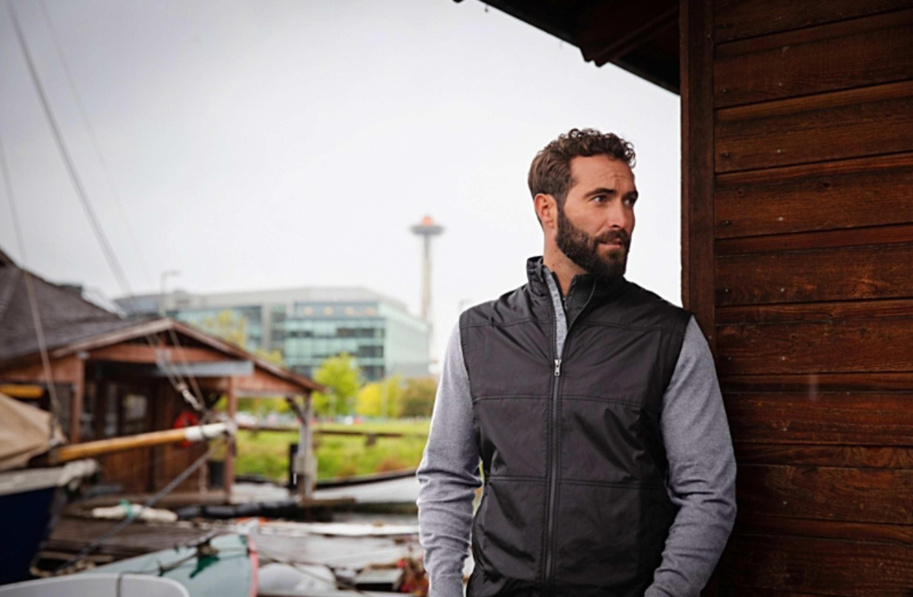 Cutter & Buck Stealth Hybrid Quilted Mens Full Zip Windbreaker Jacket 