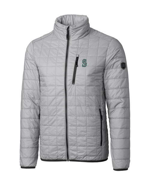Seattle Mariners Cutter & Buck Rainier PrimaLoft® Mens Eco Insulated Full Zip Puffer Jacket