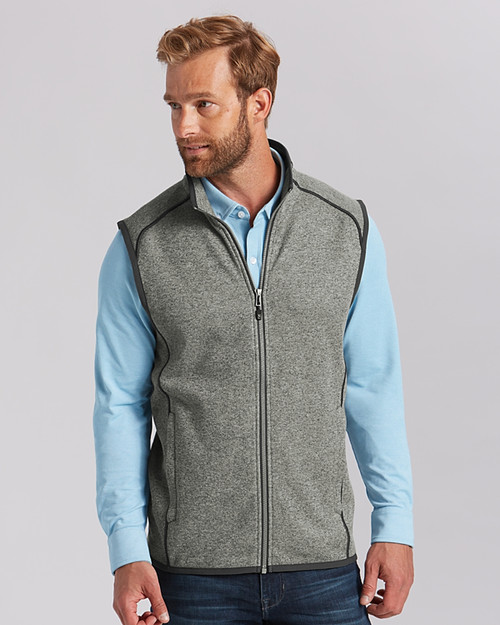 Cutter & Buck Mainsail Sweater-Knit Mens Full Zip Vest