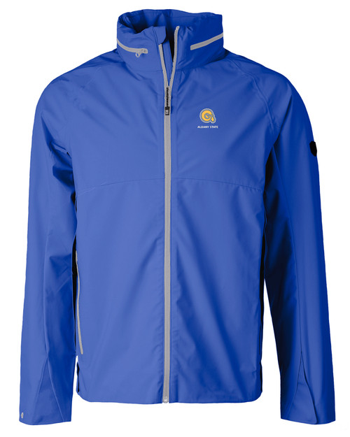Albany State University Golden Rams Cutter & Buck Vapor Water Repellent Stretch Mens Full Zip Rain Jacket