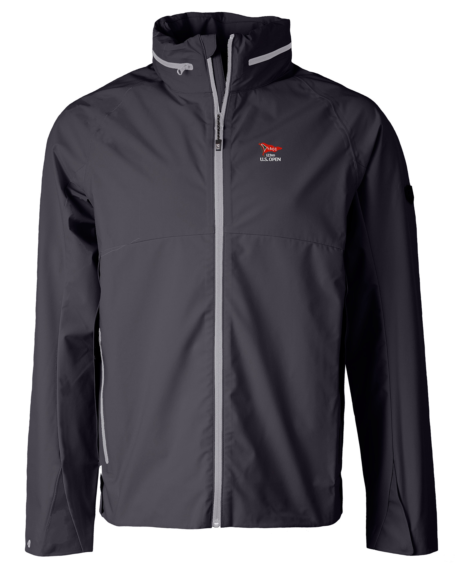 2023 U.S. Open Cutter & Buck Vapor Water Repellent Stretch Mens Full Zip Rain Jacket