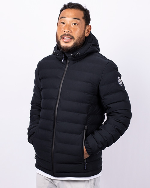 Man Wearing Cutter & Buck Mission Ridge Repreve® Eco Insulated Mens Puffer Jacket