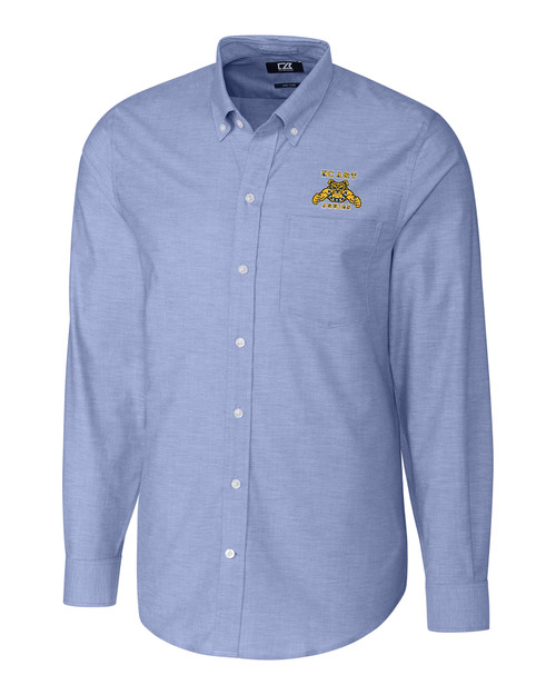North Carolina A&T Aggies Cutter & Buck Stretch Oxford Mens Big and Tall Long Sleeve Dress Shirt