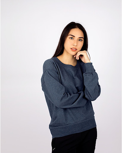Saturday Cotton Blend Womens Crew Neck Sweatshirt