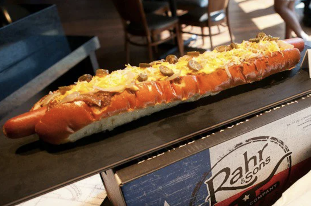 2 Foot Long Hot Dog at Globe Life Park