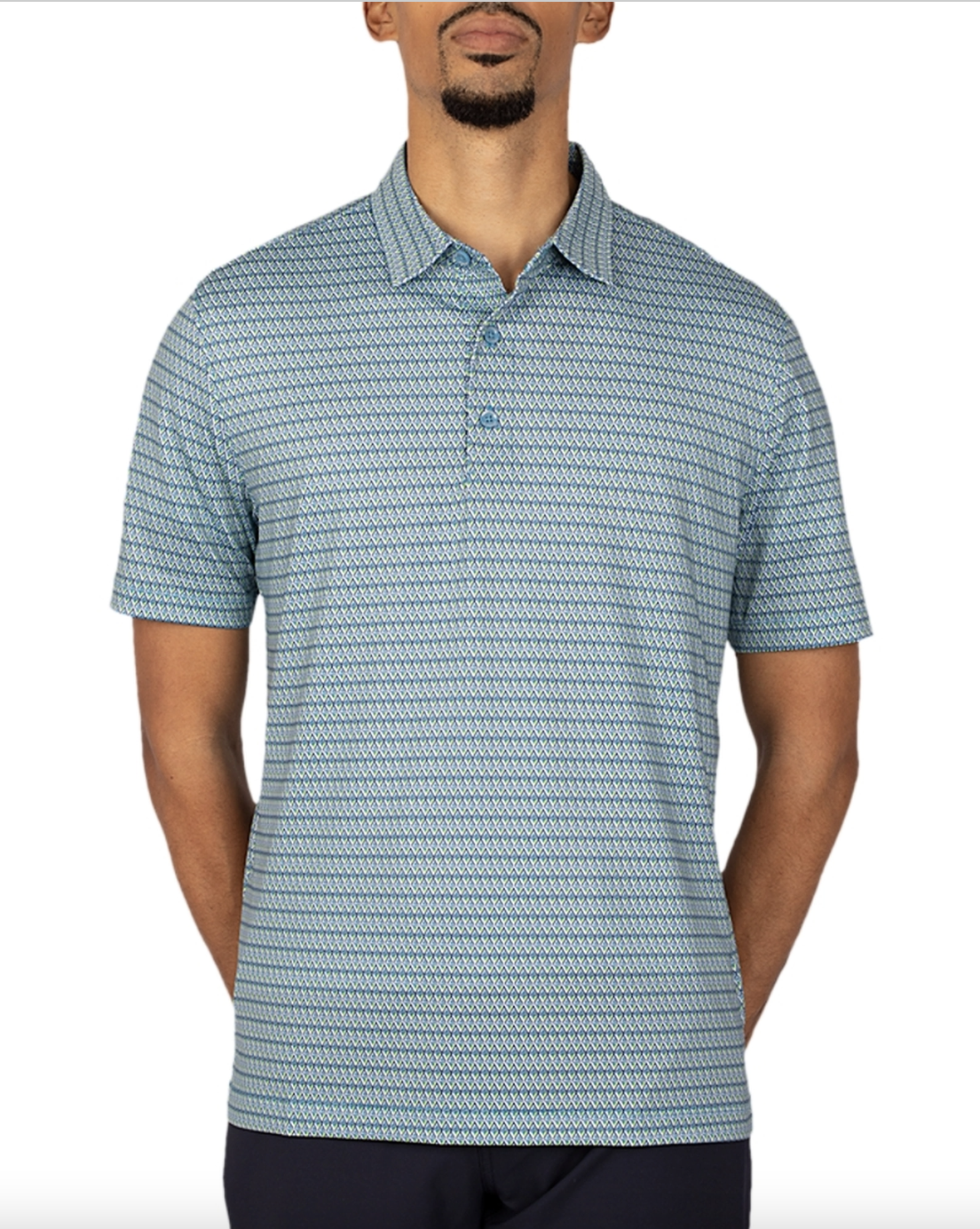 Pike Polo Zig Zag Print