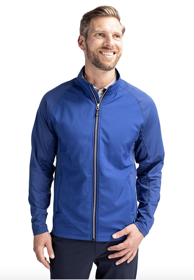 Cutter & Buck Adapt Eco Knit Hybrid Recycled Mens Full Zip Jacket