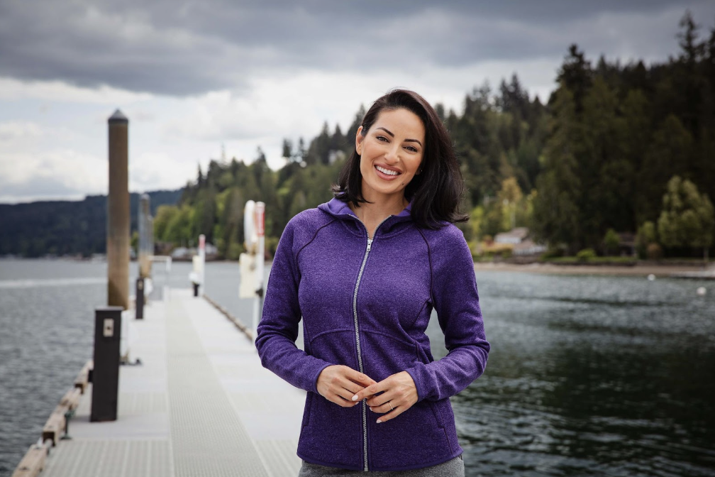 woman on dock