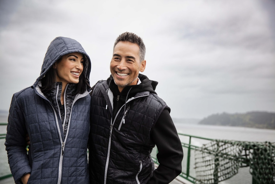 two people on a boat