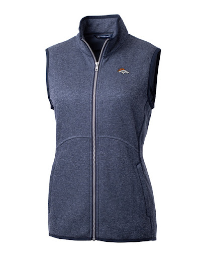 Denver Broncos womens vest in grey