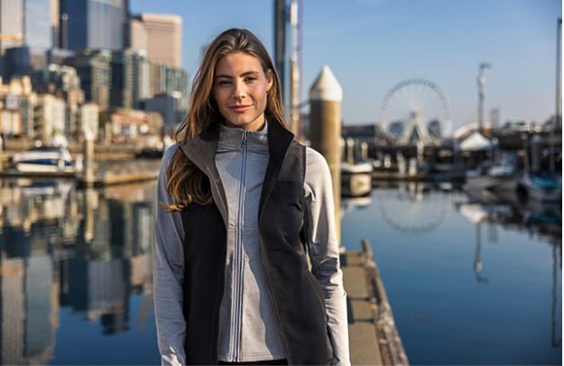 Cutter & Buck Charter Eco Full-Zip Womens Vest