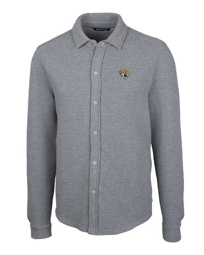 Jacksonville Jaguars mens shacket in grey