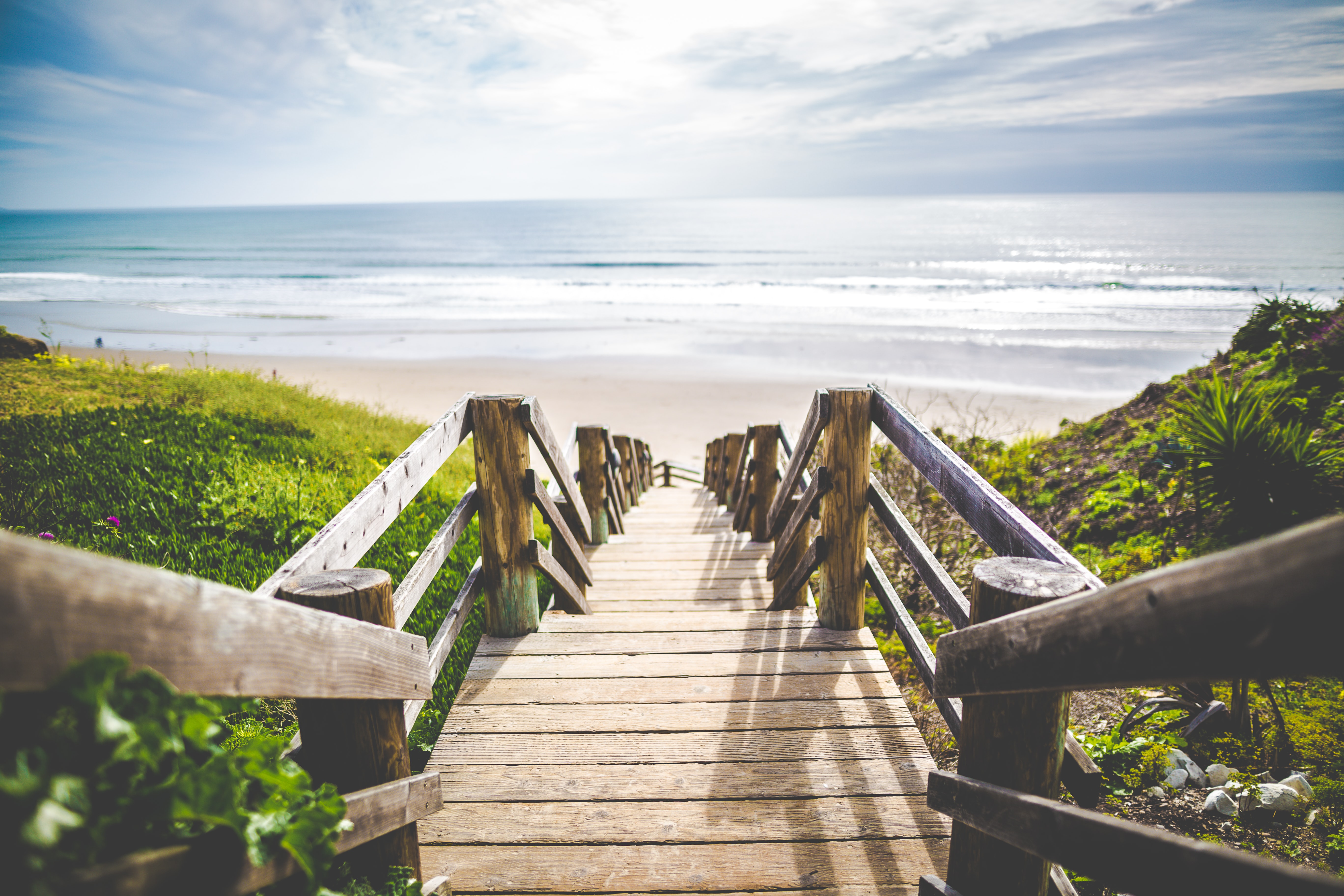 image of a beach walkway