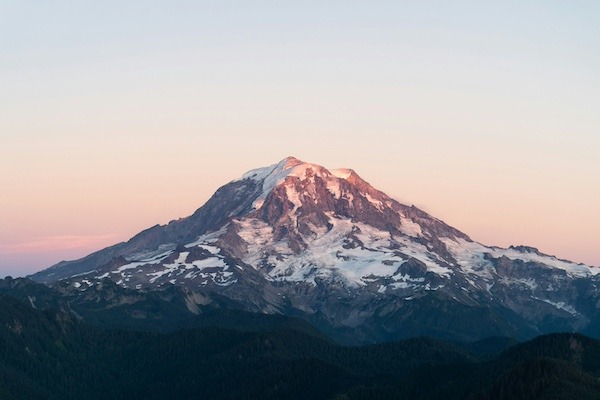 Mount Rainier National Park at sunrise